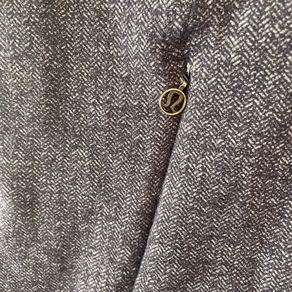 Lululemon Daily Yoga Herringbone Dark Swan Full Zip Size 6 Jacket Sweatshirt Top - Picture 4 of 6